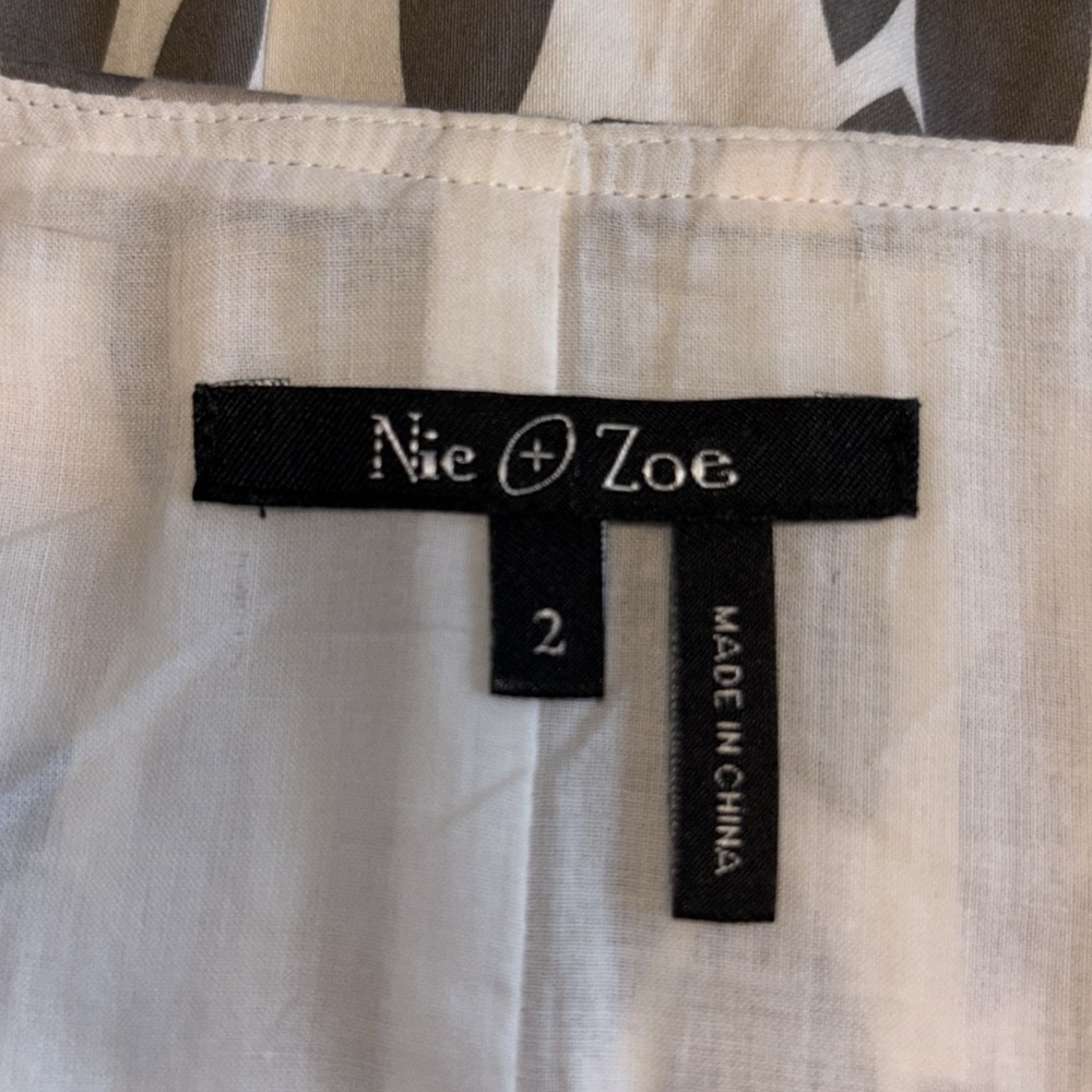 Nic + Zoe Flare lined skirt floral pattern pleated woman’s size 2 multi colored - Picture 5 of 6